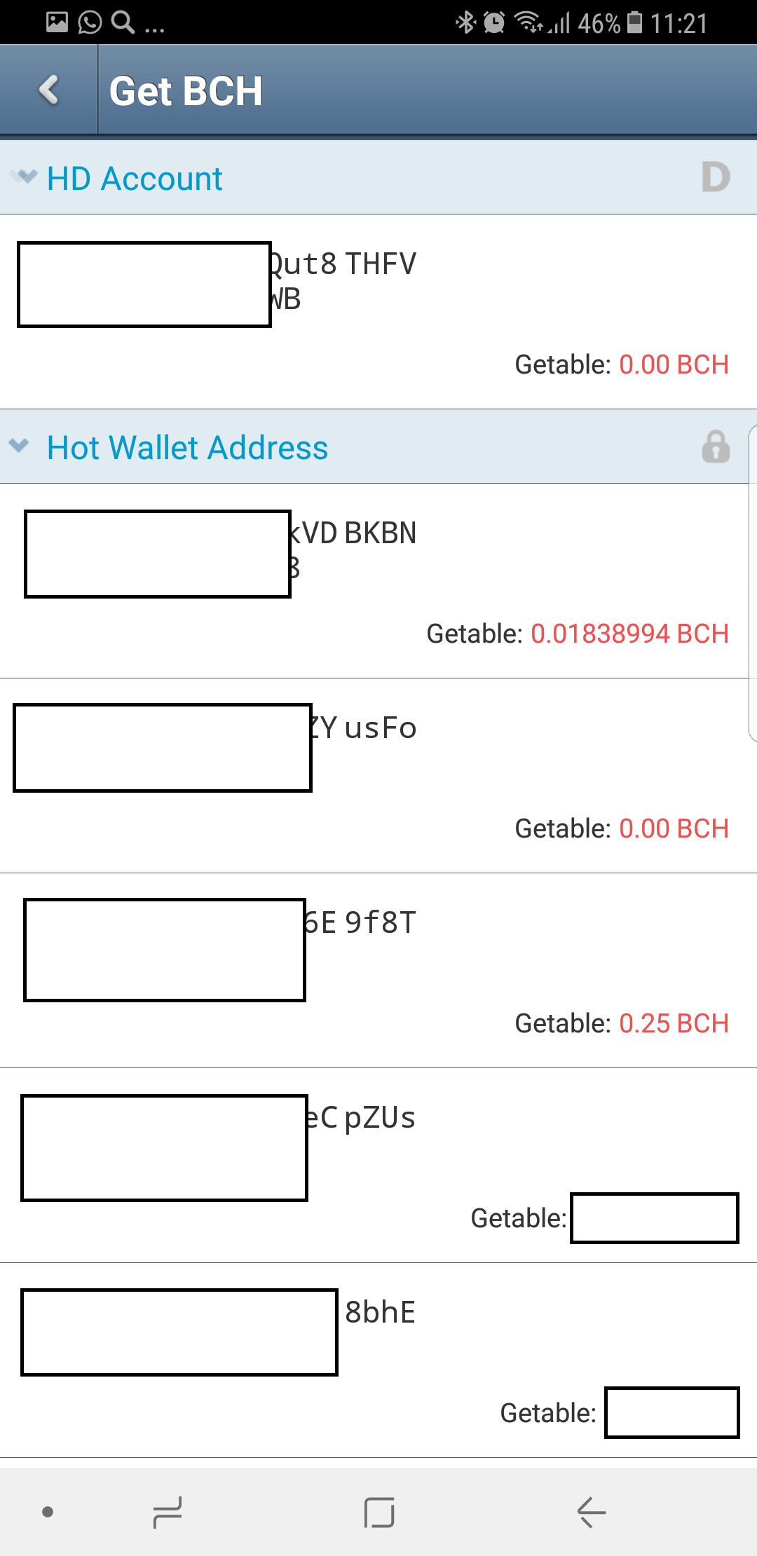 added bitcoin wallet